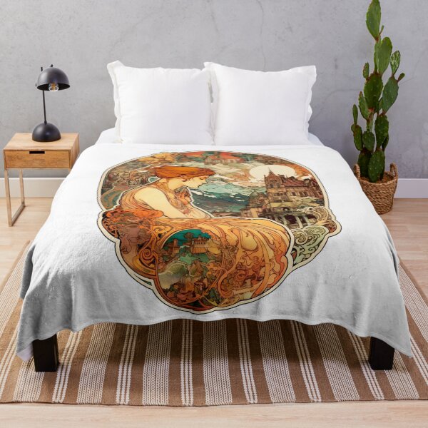 Item preview, Art Nouveau Woman In Historic Fantasy designed and sold by entwithanaxe.