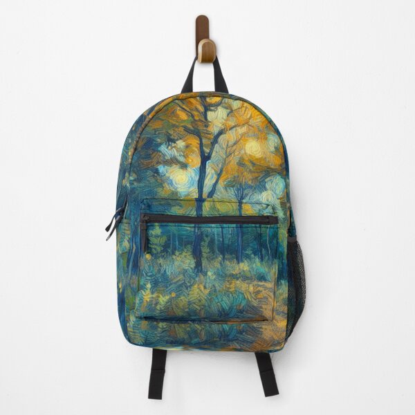 Item preview, Autumn Walking Trail in the Forest Digital Oil Painting Van Gogh Style designed and sold by Star-Fragment.