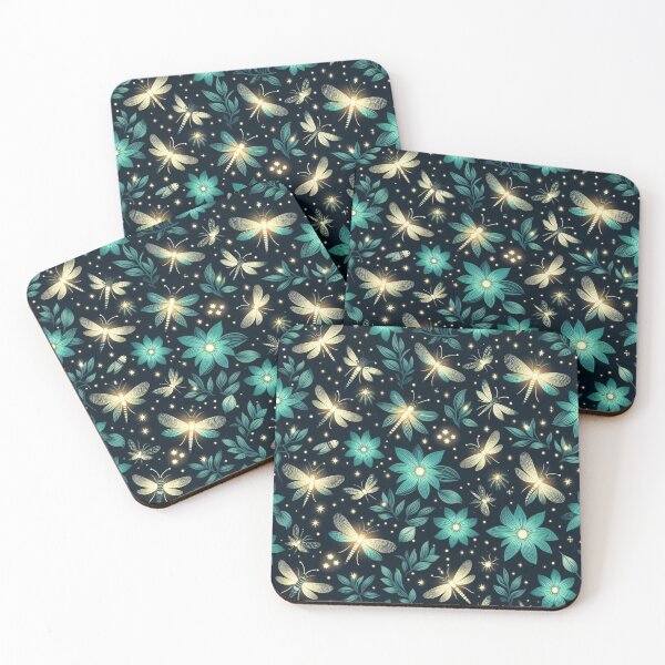 Item preview, Glowing Teal Night designed and sold by LyssasMindArt.