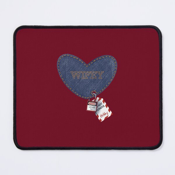 Item preview, Romantic Electrical Lockout Tagout Love Heart Hubby and Wifey designed and sold by TheTradesStore.