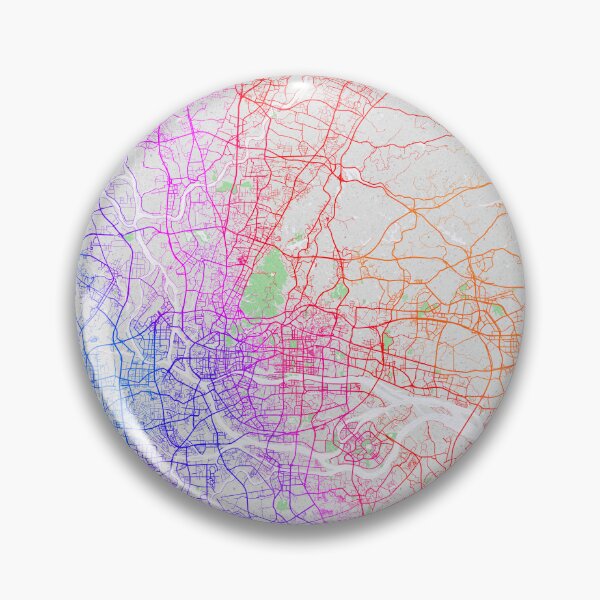 Item preview, Guangzhou City Map of Guangdong, China - Colorful designed and sold by deMAP.