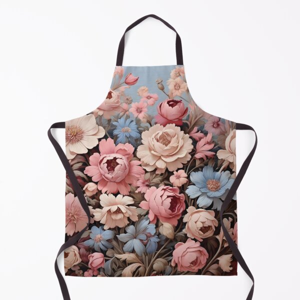 Artikelvorschau, Shabby Chic rosa und blaues Blumengartenmuster entworfen und verkauft von SloganExpress.