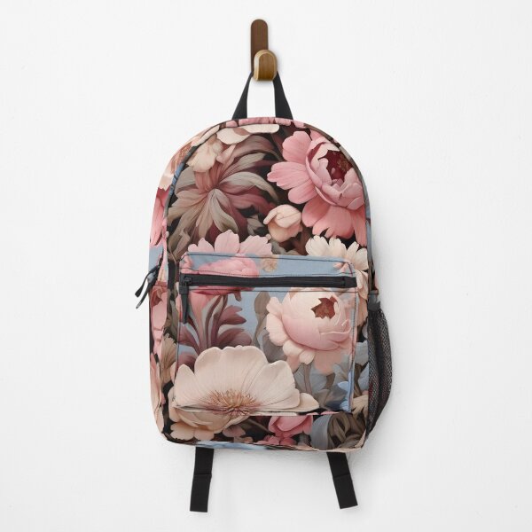 Artikelvorschau, Shabby Chic rosa und blaues Blumengartenmuster entworfen und verkauft von SloganExpress.