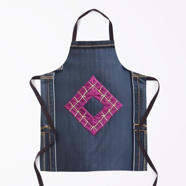 Item preview, Jeans clothes, fuchsia embroidered jeans 2 designed and sold by Kader101.