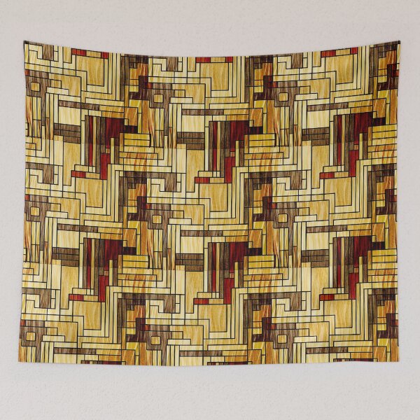 Item preview, Geometric Gold: Abstract Art Deco Fusion designed and sold by Varadar.