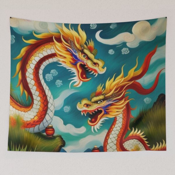 Item preview, 2 dragons  designed and sold by Roxburylane.