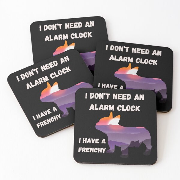 Item preview, Frenchy Bulldog-Alarm Clock designed and sold by wongacreations.