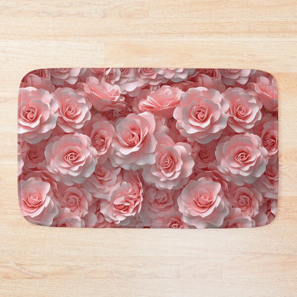 Item preview, 3D Pink Roses Seamless Pattern for Valentine's Day designed and sold by Apkdesigner.