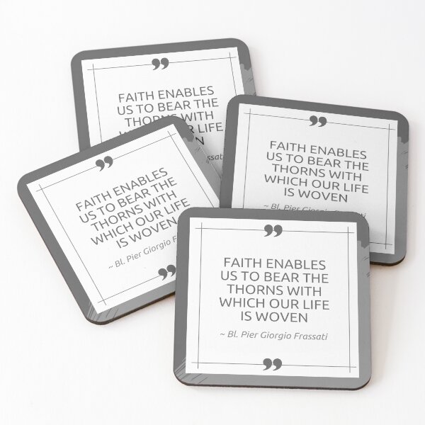 Item preview, Blessed Pier Giorgio, saint quote - crown of thorns  designed and sold by ISBrunning.
