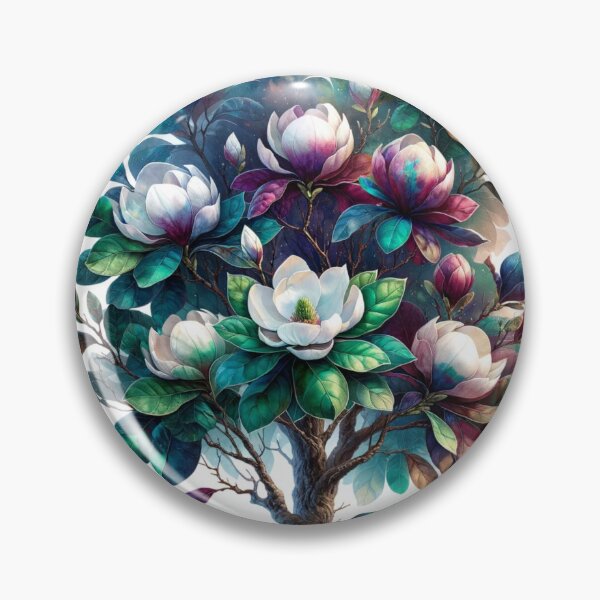 Item preview, Magnolia Bloom Tree Sticker Art designed and sold by mymagicstoreus.