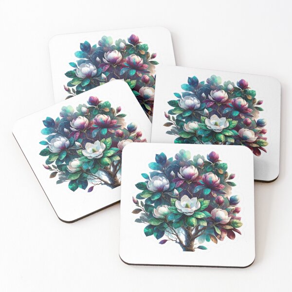 Item preview, Magnolia Bloom Tree Sticker Art designed and sold by mymagicstoreus.