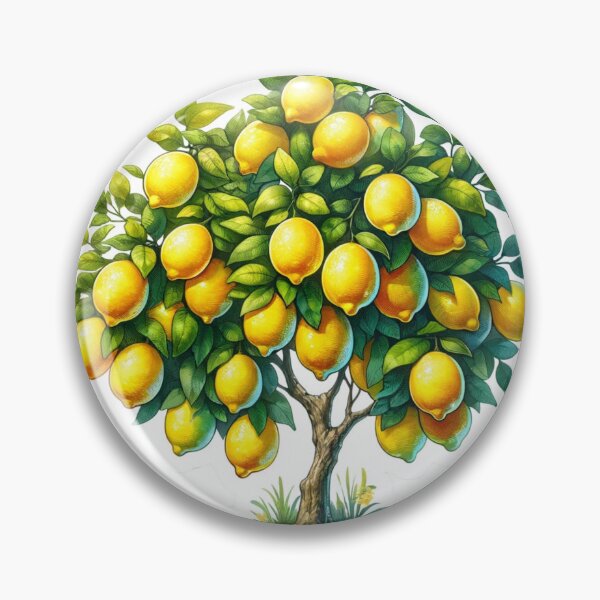 Item preview, Yellow Lemon Bloom Tree Sticker Art designed and sold by mymagicstoreus.
