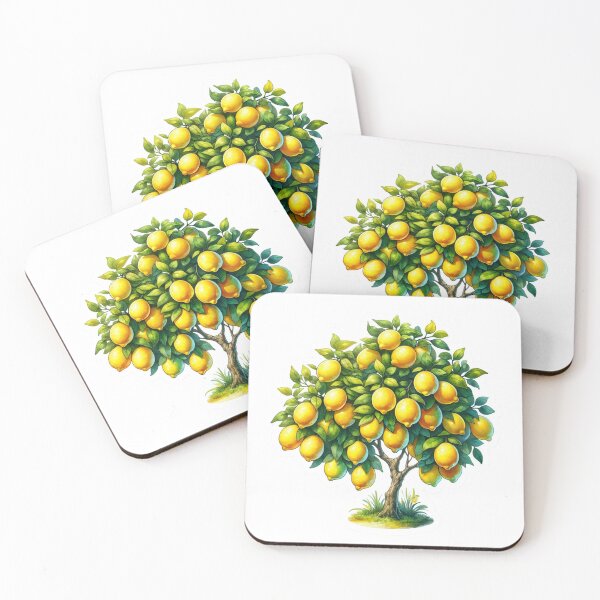 Item preview, Yellow  Lemon Bloom Tree Sticker Art designed and sold by mymagicstoreus.