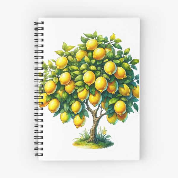 Item preview, Yellow  Lemon Bloom Tree Sticker Art designed and sold by mymagicstoreus.