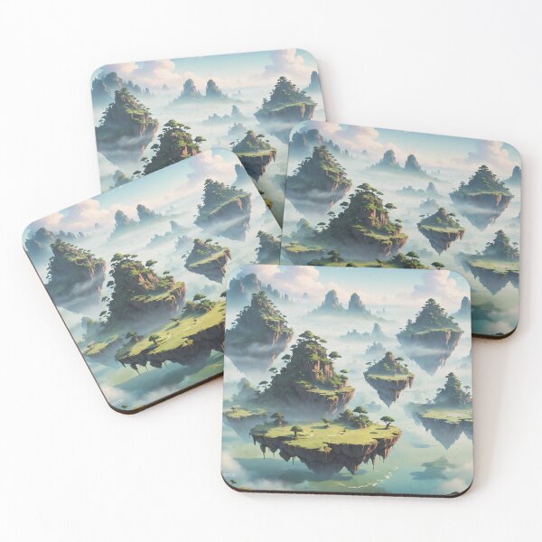 Item preview, Mystical floating islands designed and sold by InkStation24.