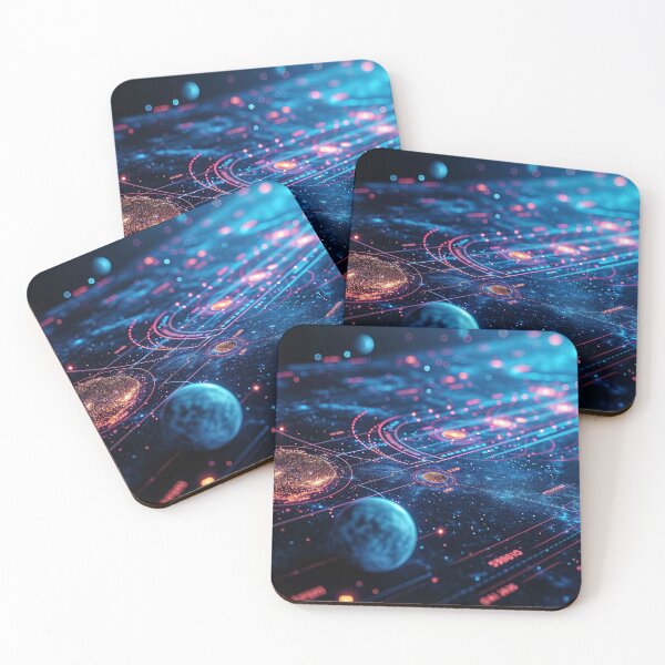 Item preview, Space Map with 3D Planets - Landscape designed and sold by jecphotography and art.