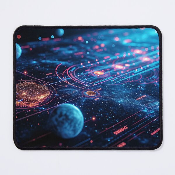 Item preview, Space Map with 3D Planets - Landscape designed and sold by jecphotography and art.