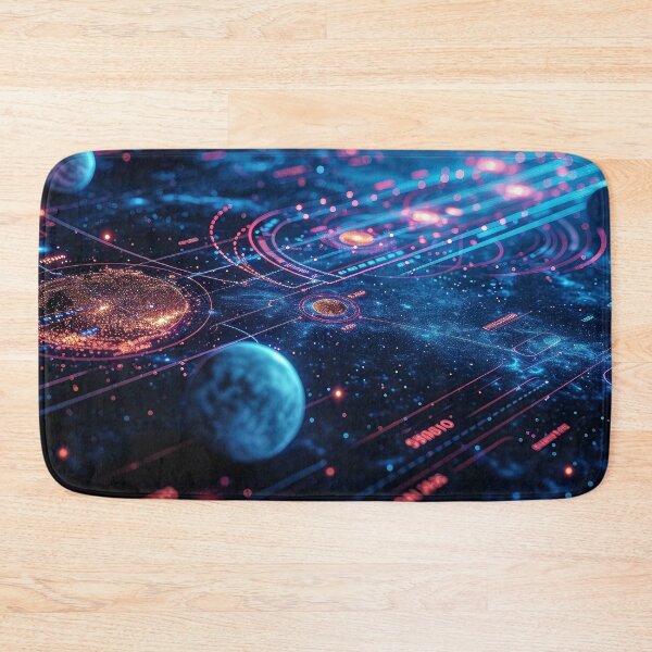 Item preview, Space Map with 3D Planets - Landscape designed and sold by jecphotography and art.