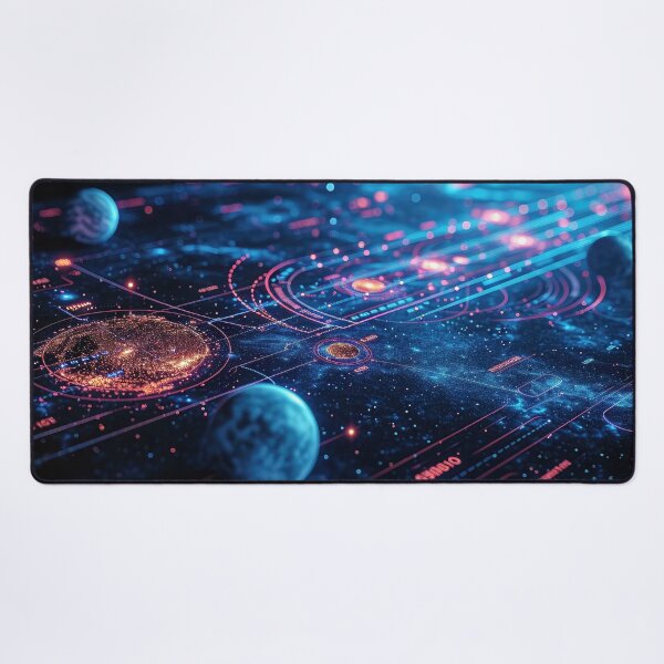 Item preview, Space Map with 3D Planets - Landscape designed and sold by jecphotography and art.
