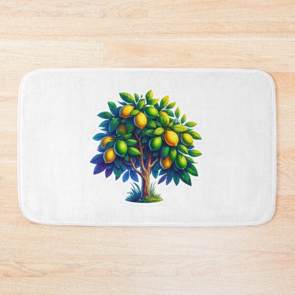 Item preview,  Yellow  Lemon And Lime Tree Bloom Tree Sticker Art designed and sold by mymagicstoreus.