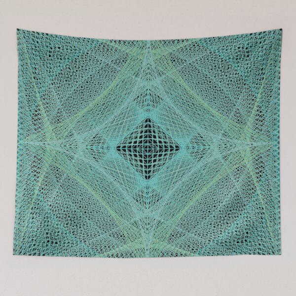 Item preview, Rectangular Pattern #4 Morph C [16545-Cyans-BB] designed and sold by LottMultimedia.