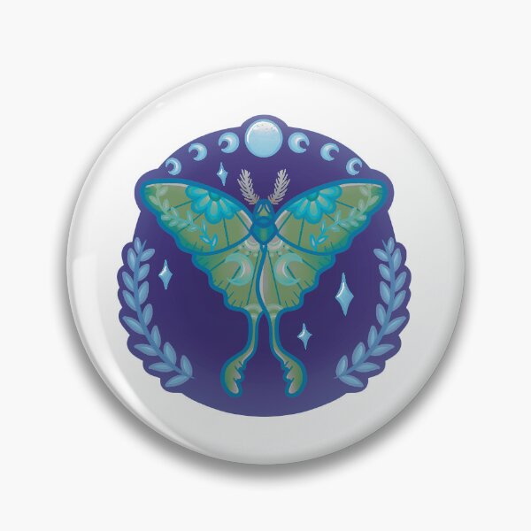 Item preview, Darker Lunar Moth - Witchy Vibes - Moon Phases designed and sold by KasatronArt.