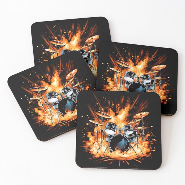 Item preview, Beat Blaze: Drumset in the Flames designed and sold by Melodic-Designs.