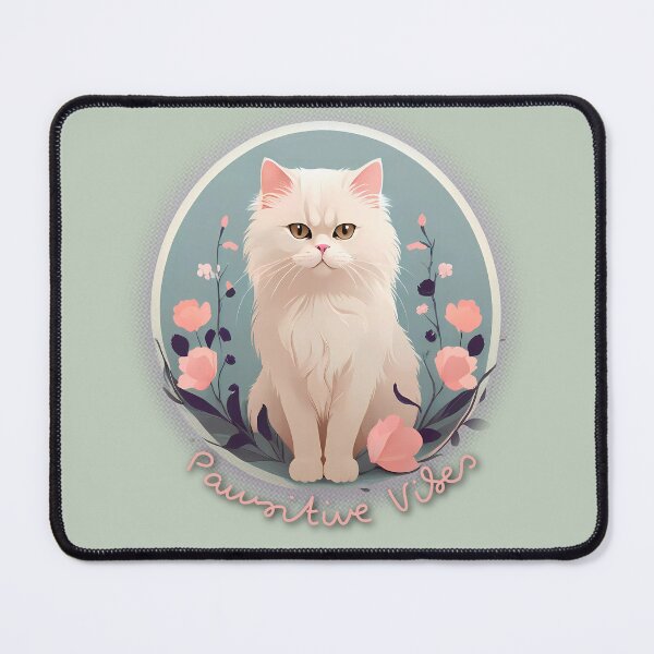 Item preview, Pastel Majesty: Fluffy Persian Cat Art Print designed and sold by purrfect pattern.