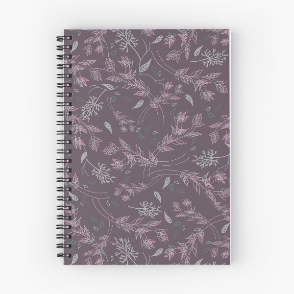 Item preview, Leaves pattern in burgundy, dusty pink and grey designed and sold by DixieArt99.