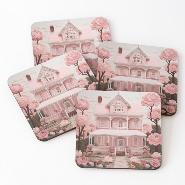 Item preview, Shabby Chic Pink Victorian House designed and sold by SloganExpress.