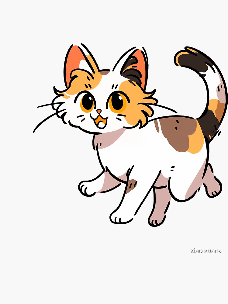 Running Calico Cat