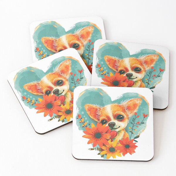 Item preview, Dogs love flowers - Illustration designed and sold by FlowersColorful.