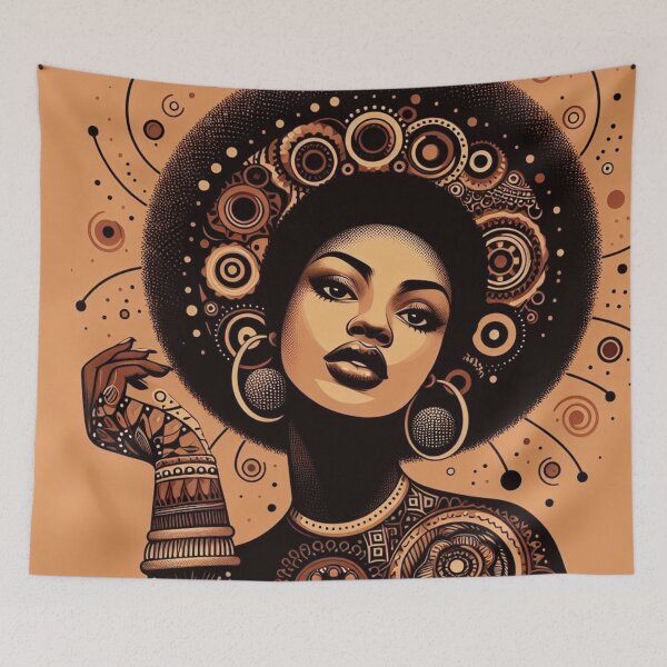 Item preview, Estampa Afro de Mulher Africana designed and sold by Priscilla Souza de Alcantara.