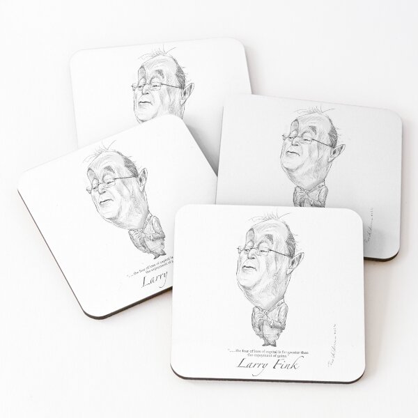 Item preview, Larry Fink caricature and quote designed and sold by Theo Veldema.