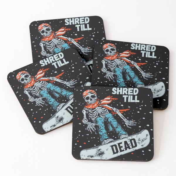 Item preview, Skeleton snowboard | Shred Till Dead designed and sold by GediaPrints.