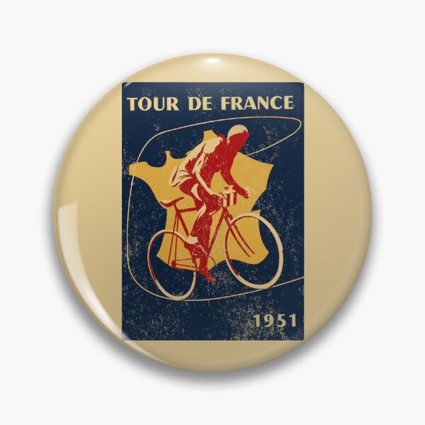 Item preview, Tour de France 1951 Vintage Poster Steel Racing Bicycles Road Cyclist designed and sold by collectees1.