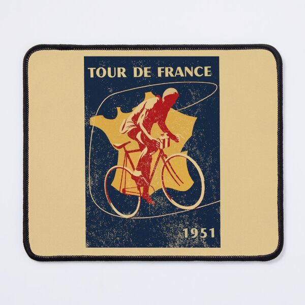 Item preview, Tour de France 1951 Vintage Poster Steel Racing Bicycles Road Cyclist designed and sold by collectees1.