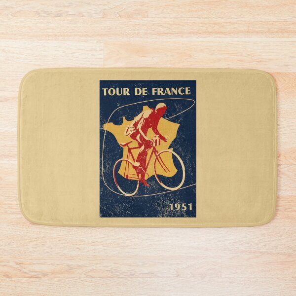Item preview, Tour de France 1951 Vintage Poster Steel Racing Bicycles Road Cyclist designed and sold by collectees1.