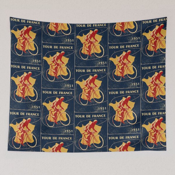 Item preview, Tour de France 1951 Vintage Poster Steel Racing Bicycles Road Cyclist designed and sold by collectees1.