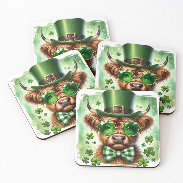 Item preview, Irish Highland Cow - St. Paddy's Day Celebration designed and sold by KandaShopTH.