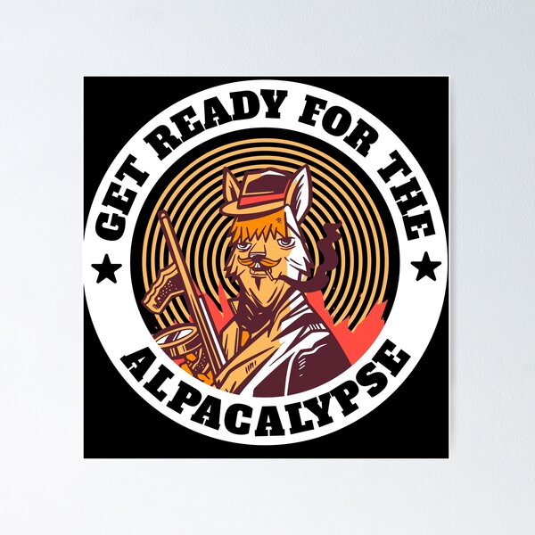 Item preview, Get ready For the Alpacalypse gangsta Cowboy western style #5 designed and sold by XYDstore.