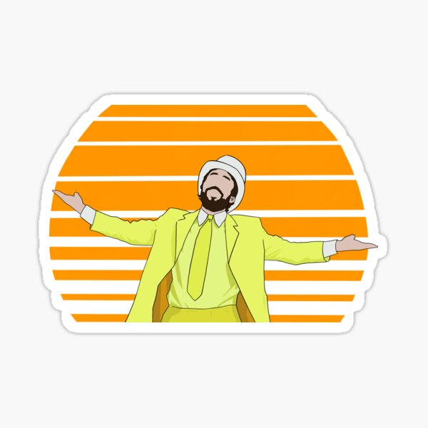 Retro Sunny Design Sticker