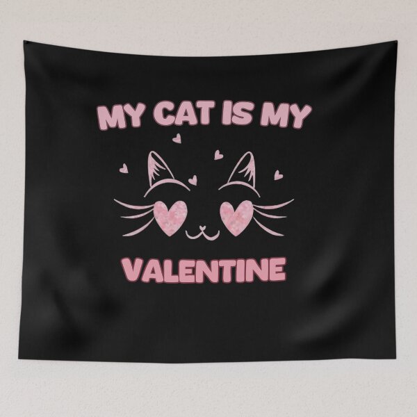 Item preview, My Cat Is My Valentine ideal design for cat lover  designed and sold by FashionFlock.