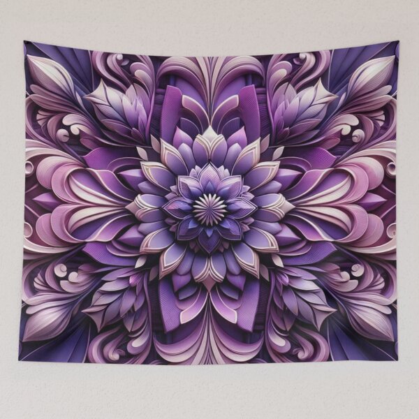 Item preview,  Elegant Abstract Purple Pearl Floral Artwork designed and sold by mymagicstoreus.