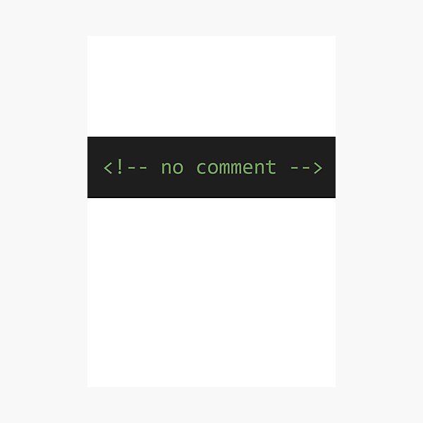Artikel-Vorschau von kein Kommentar Nerd Shirt HMTL Code Programmierer, designt und verkauft von ShirtArt-JHa.