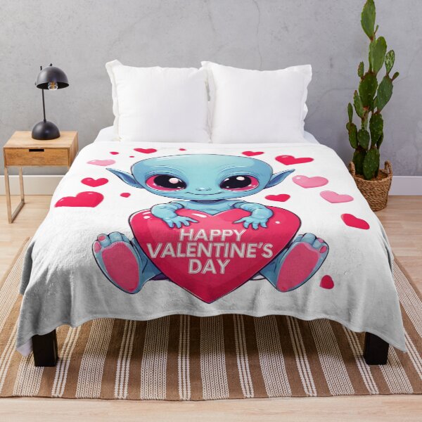 Item preview, Happy Valentines Day Alien designed and sold by CosmicVenture.