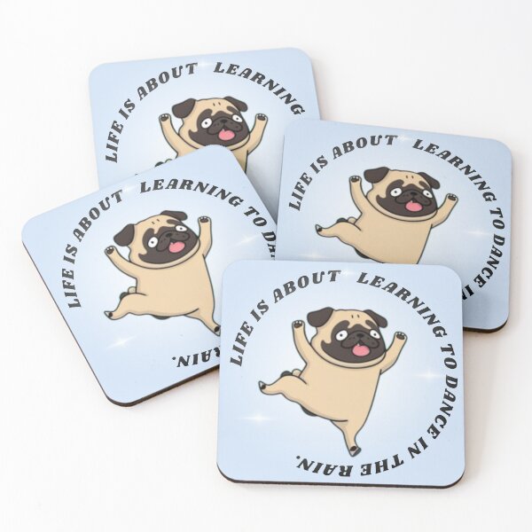 Item preview, Pawsitive Dancing Pug designed and sold by woohoohoo.