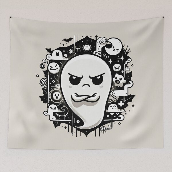 Item preview, Judgy ghost designed and sold by StrangeBrownies.