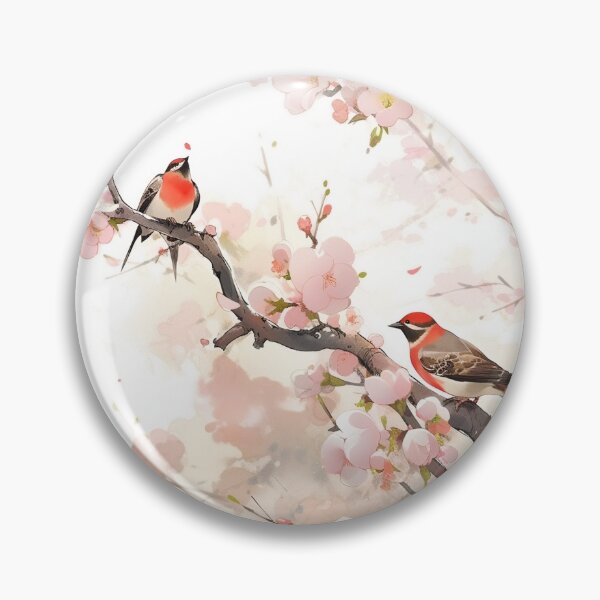 Item preview, Whimsical Feathers: Traditional Japanese Flora Bird Artworks designed and sold by ReiraNogami.