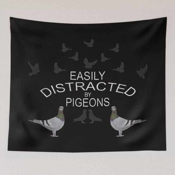 Item preview, Easily Distracted by Pigeons designed and sold by KC Morcom.